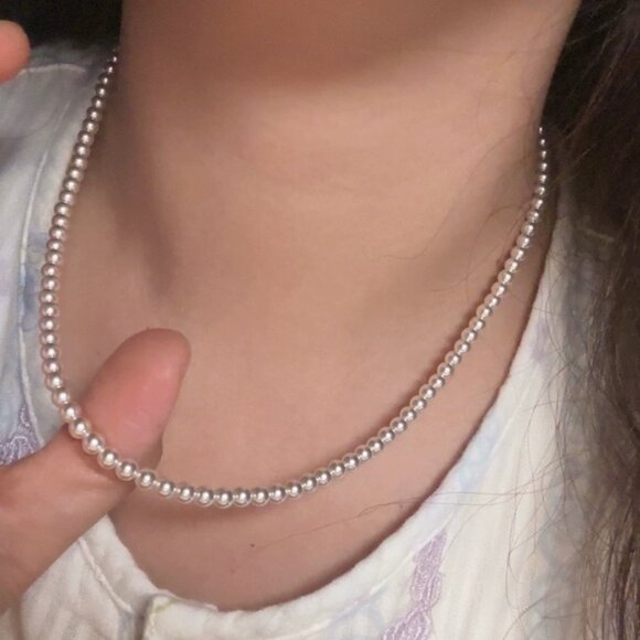 ✨ Artificial Pearl Beaded Necklace - Multiple Sizes & Lengths - Picture 3 of 7